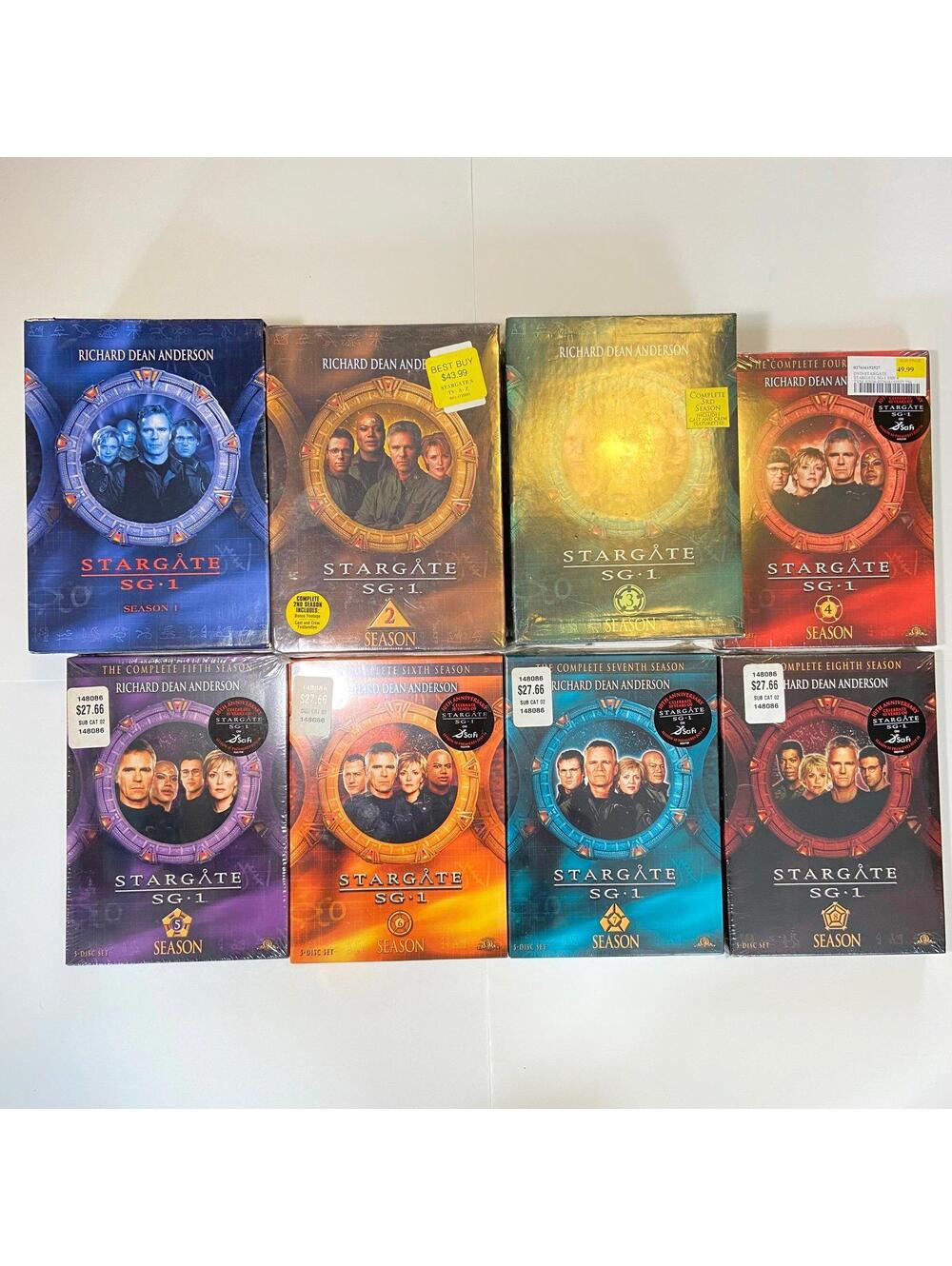 Stargate SG-1 Sci-Fi TV Series Seasons 1-8 DVD Box Sets - SEALED